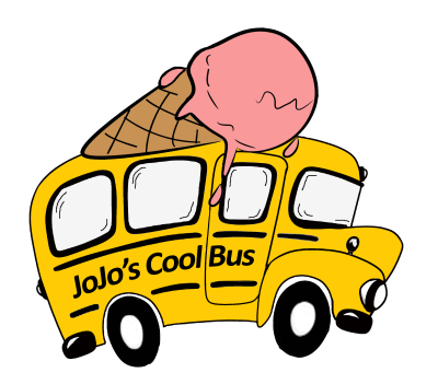 JoJos ice cream bus logo