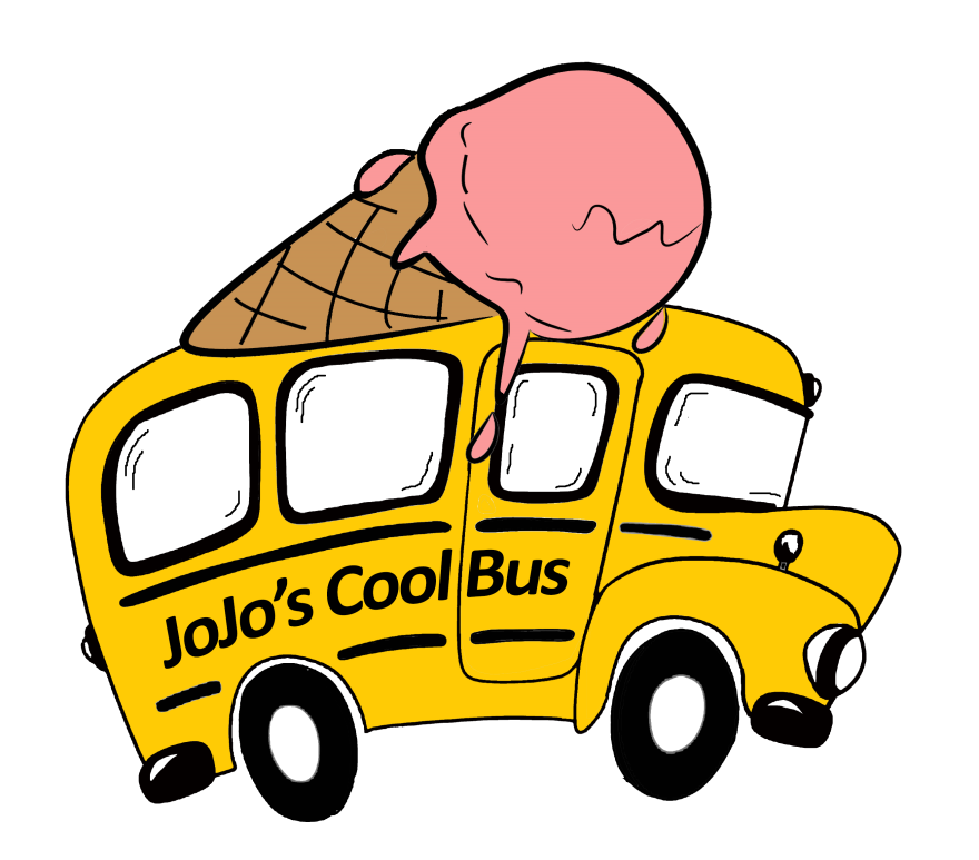 JoJos ice cream bus logo